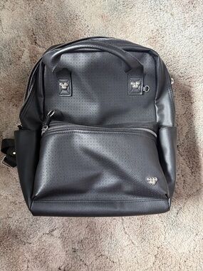 Disney Black Faux Leather Backpack for Women